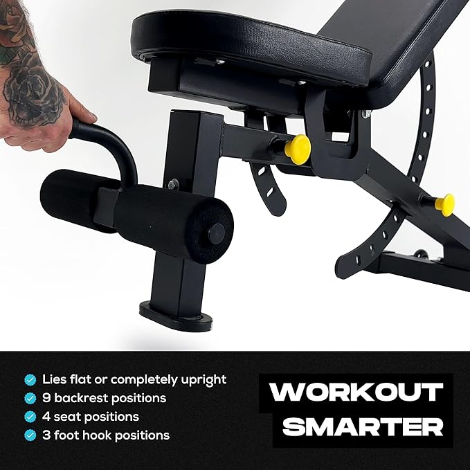 Adjustable Bench (Flat, Incline, Decline) - 2.0