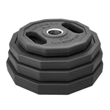 12 Sided HD Bumper Weight Plates Rubber - 5kg to 25kg
